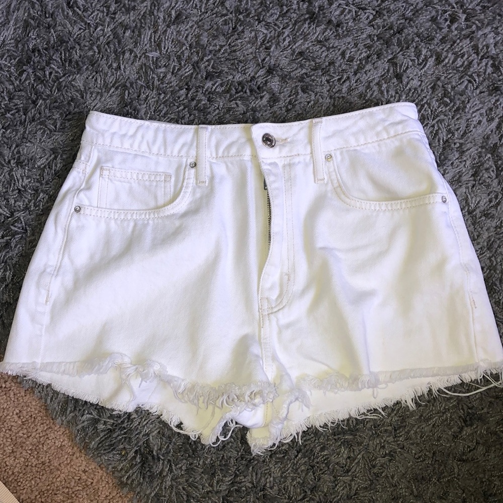 Forever 21 Raw Hem Jean Shorts